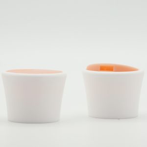 24/410 Big Head Disk Lids for Cosmetics | One-Touch Press Dispensing Caps
